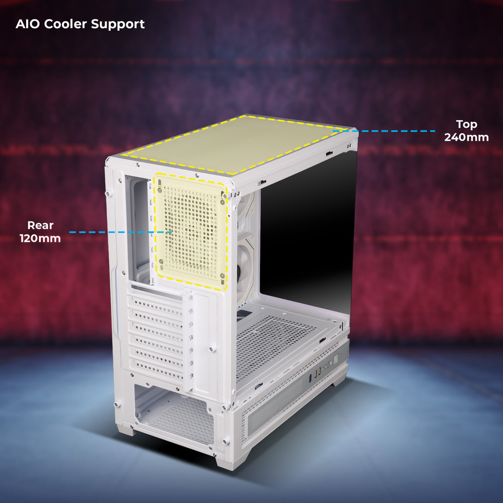 Zebronics Cryo LED Premium Gaming Chassis