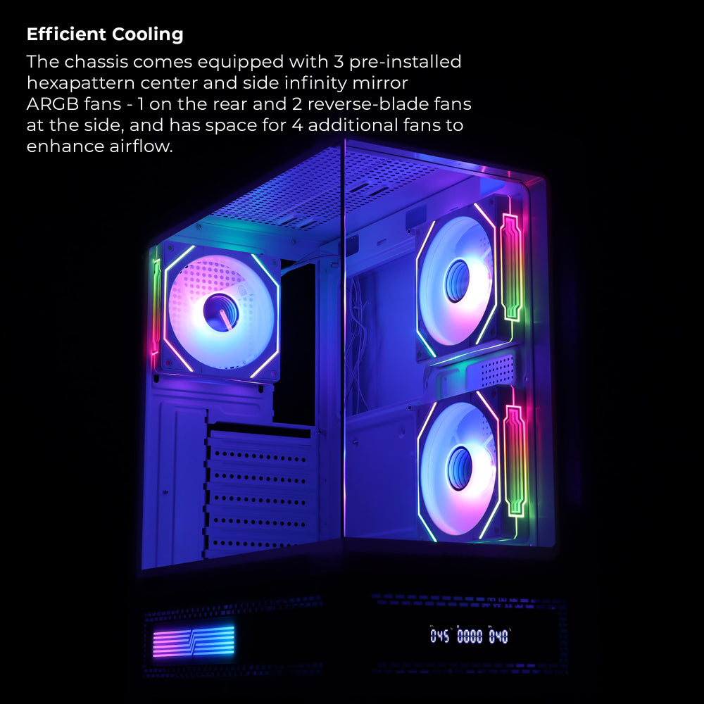 Zebronics Cryo LED Premium Gaming Chassis