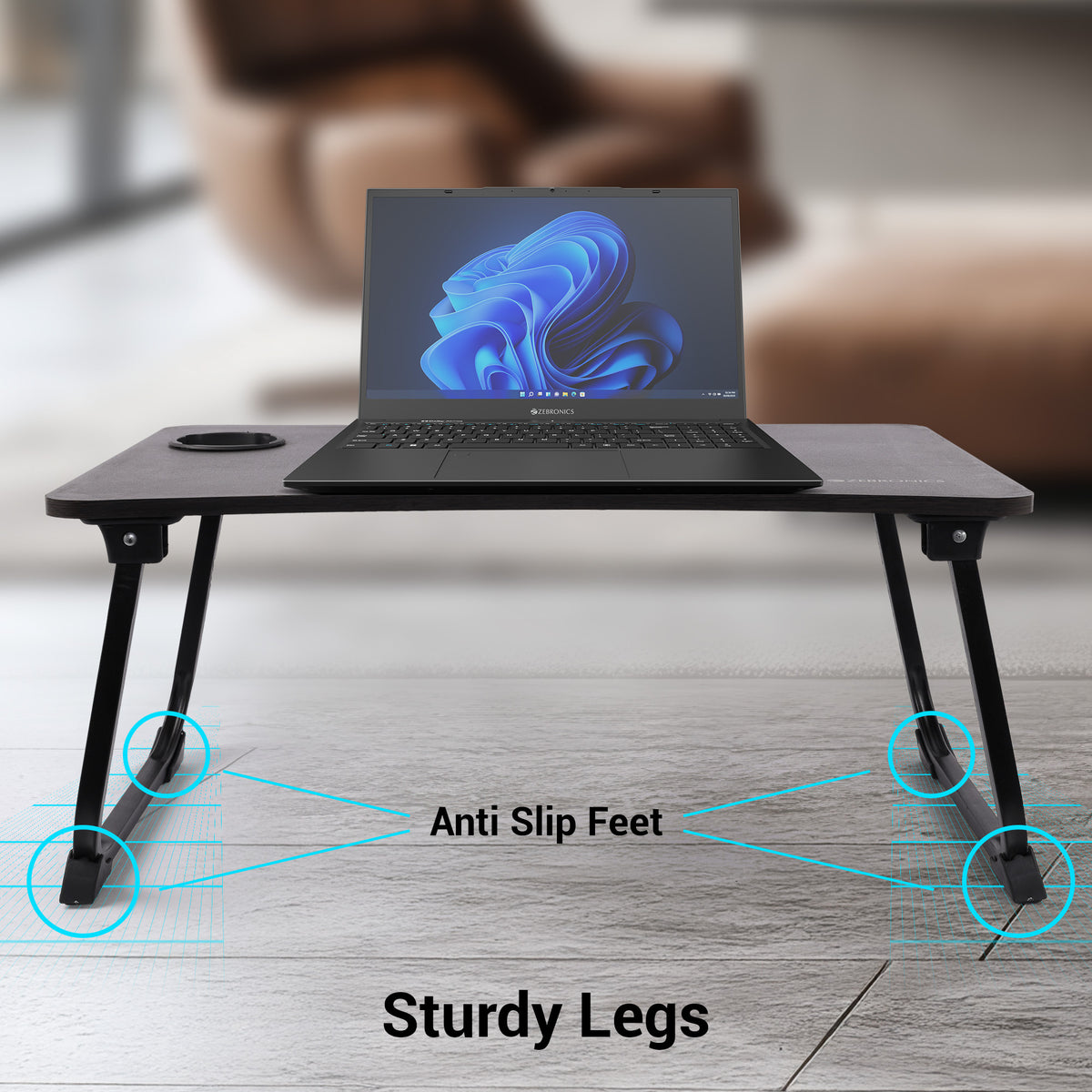 Zebronics DOW Y2 foldable laptop table