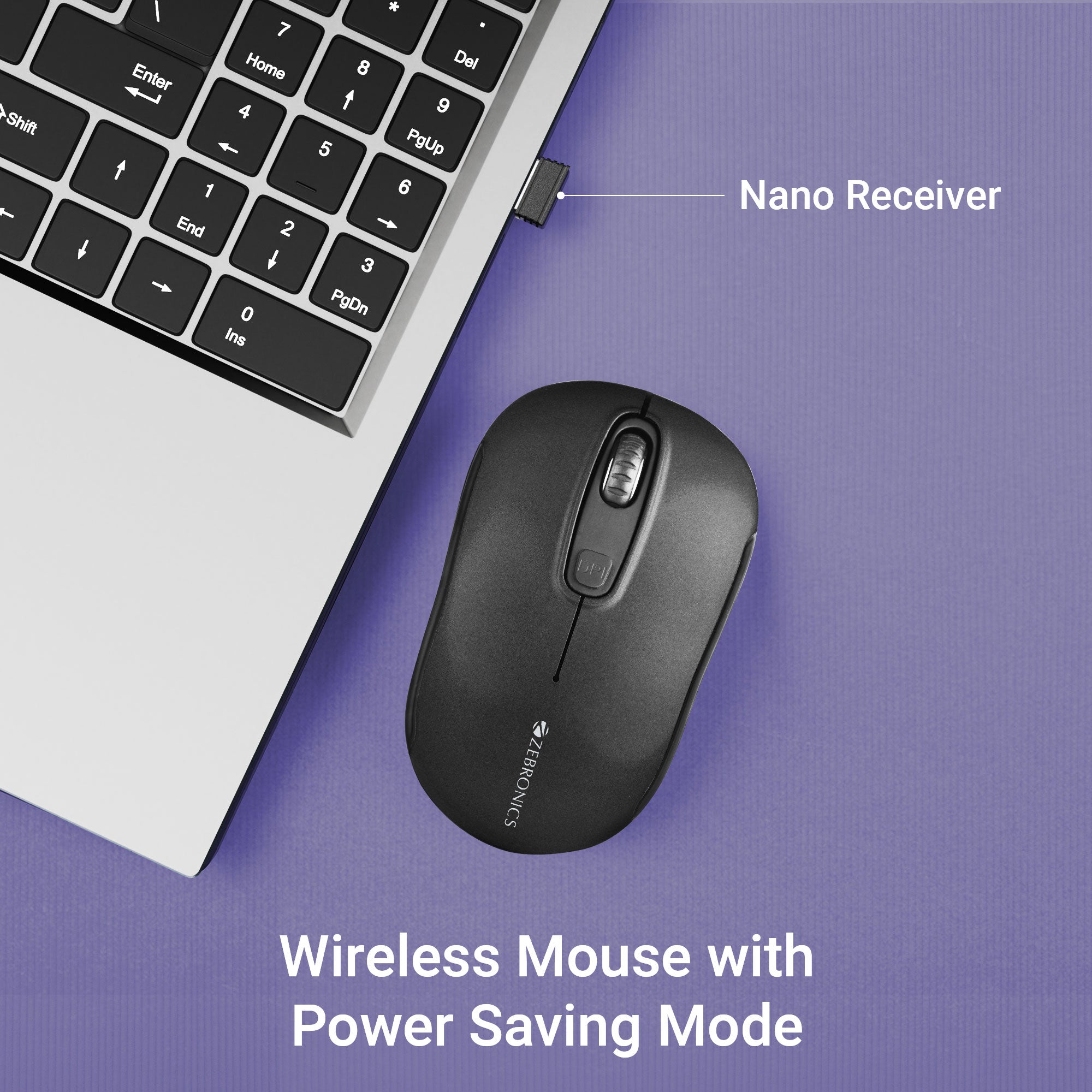 Zeb-Dash-Pro - Wireless Mouse - Zebronics