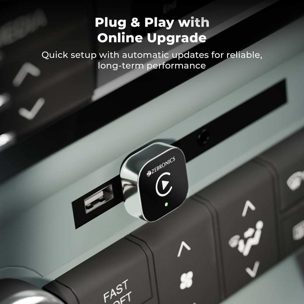 Zebronics DriveCast 03 Wireless Carplay And Android Auto Adapter