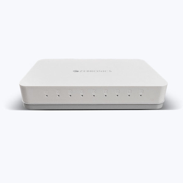 ZEBRONICS ZEB-ETS8G 8 Ports 10/100/1000Mbps Ethernet Switch 8 Ports 100