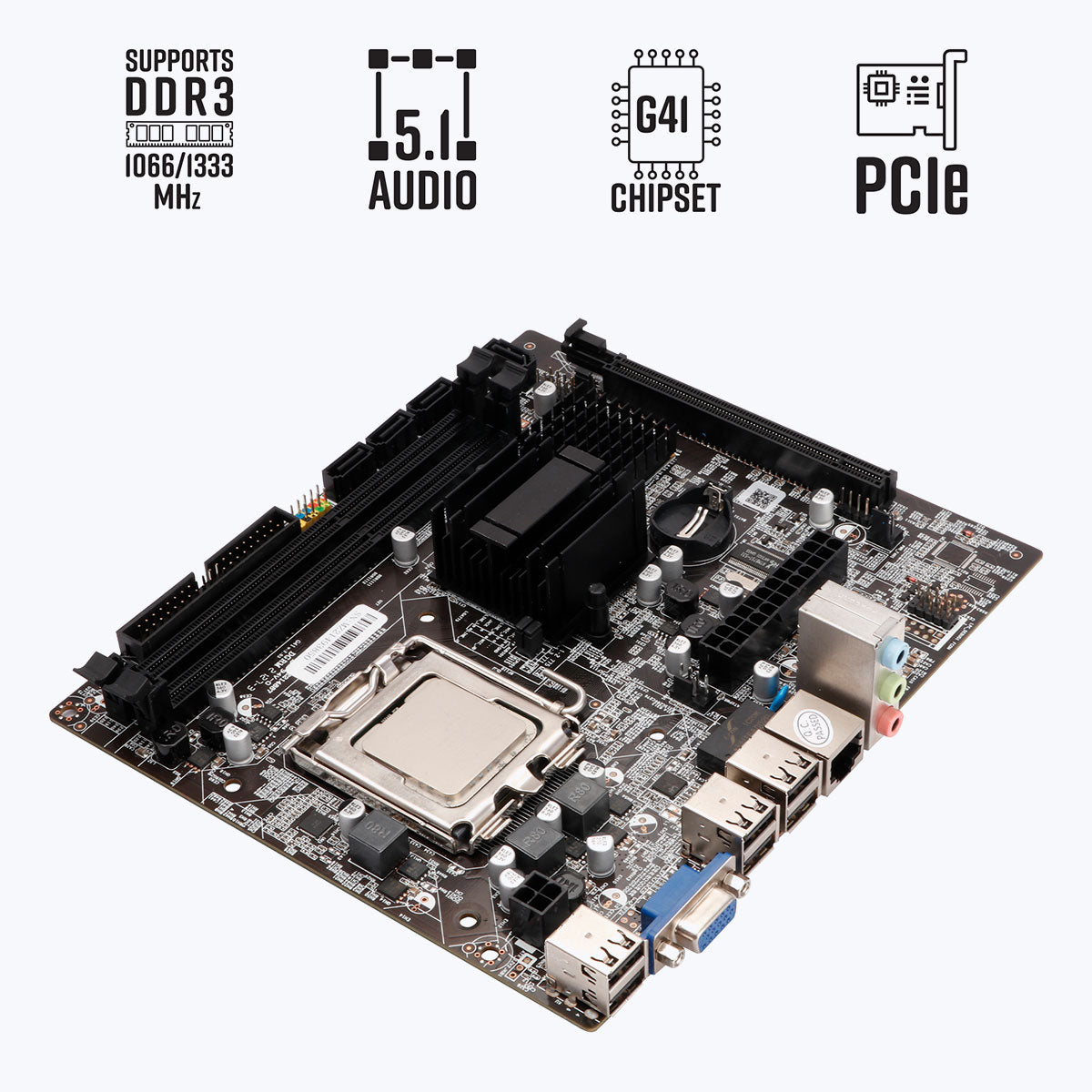 Zeb-G41-D3S - LGA 775 Socket - Motherboard - Zebronics