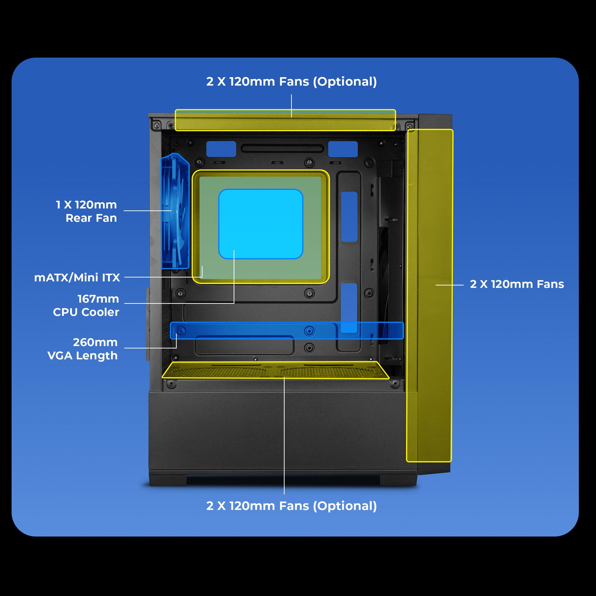 Zeb-Genesis - Gaming Cabinet - Zebronics