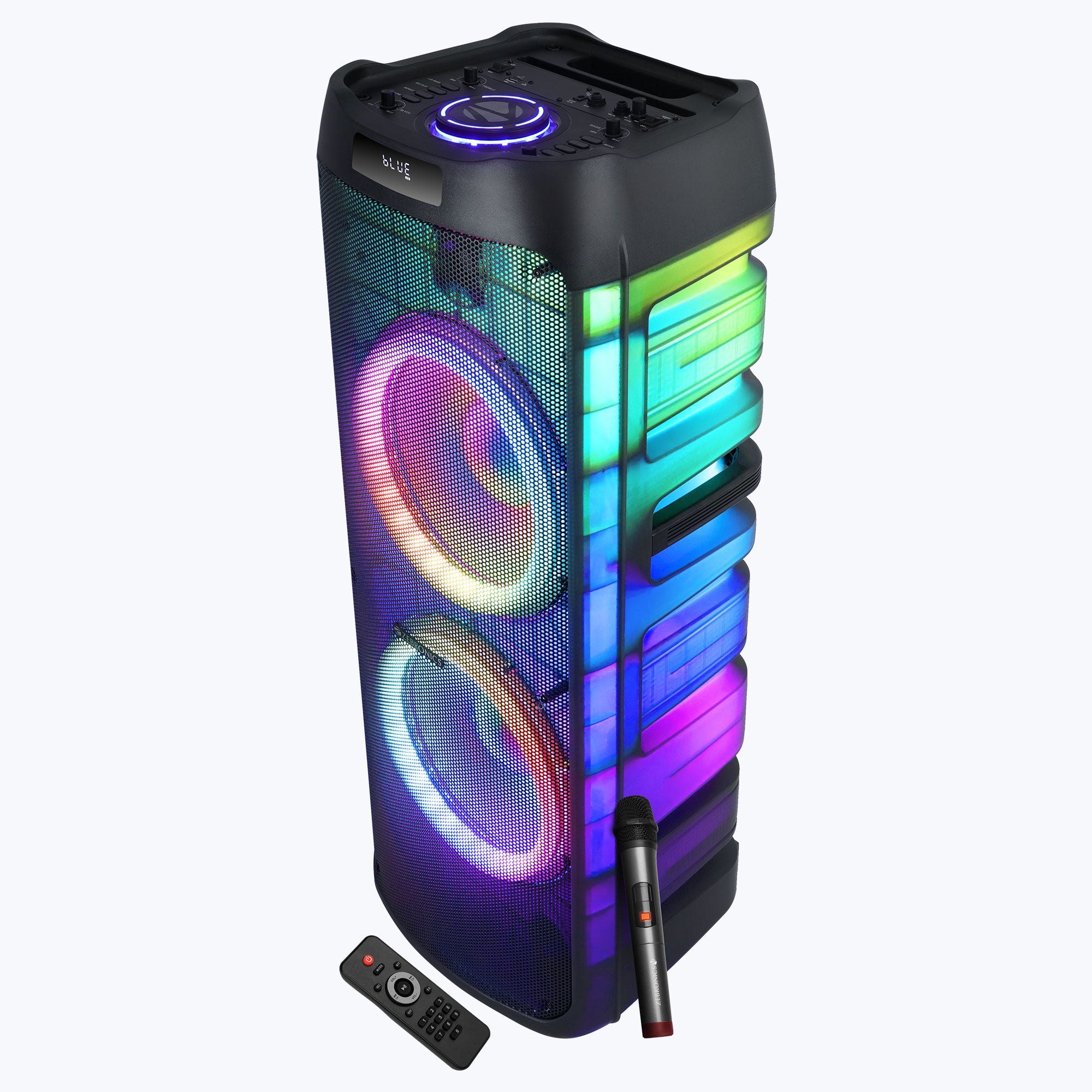 Zebronics Glow Box 12B DJ speaker | Left view