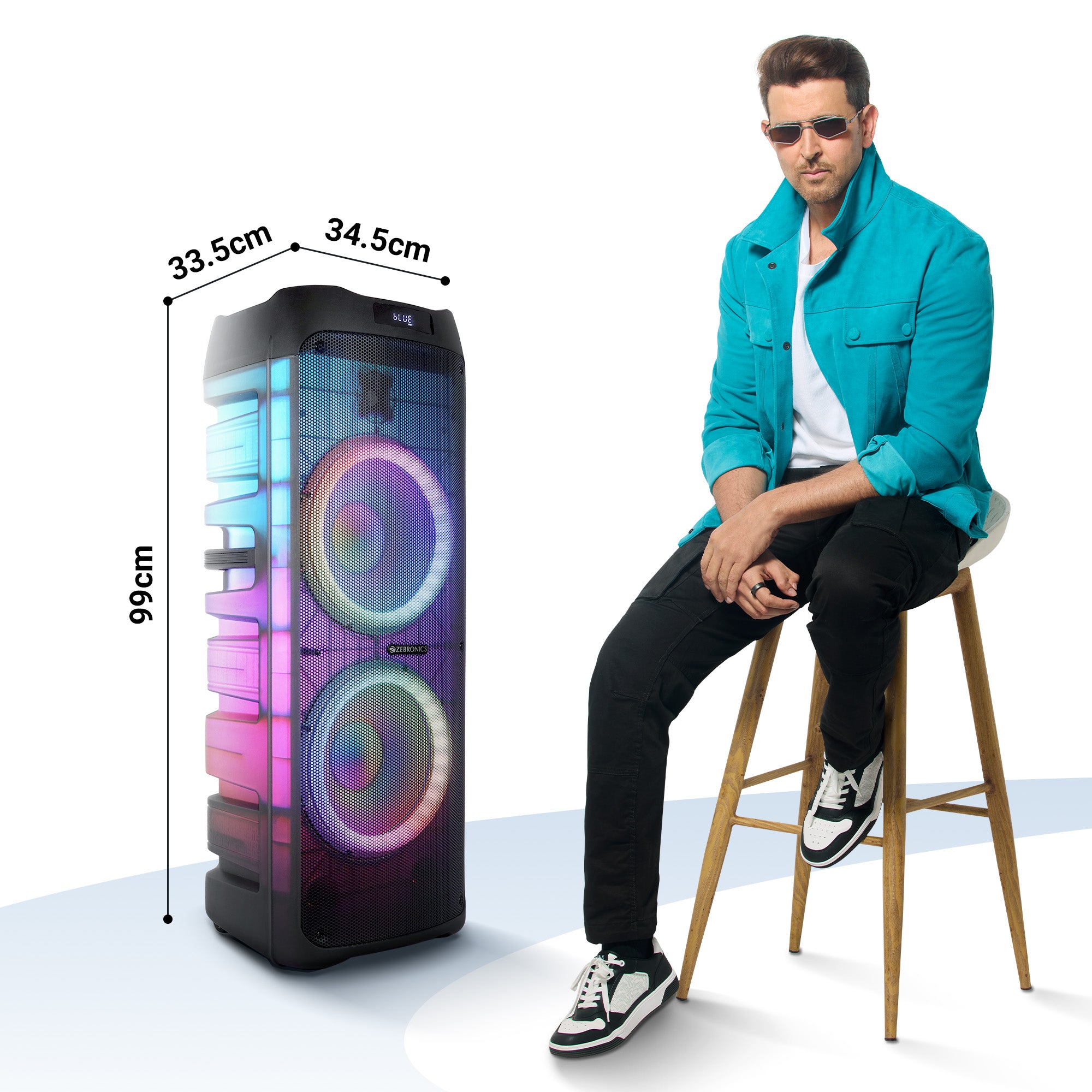 Zebronics Glow Box 12B DJ speaker | brand pic