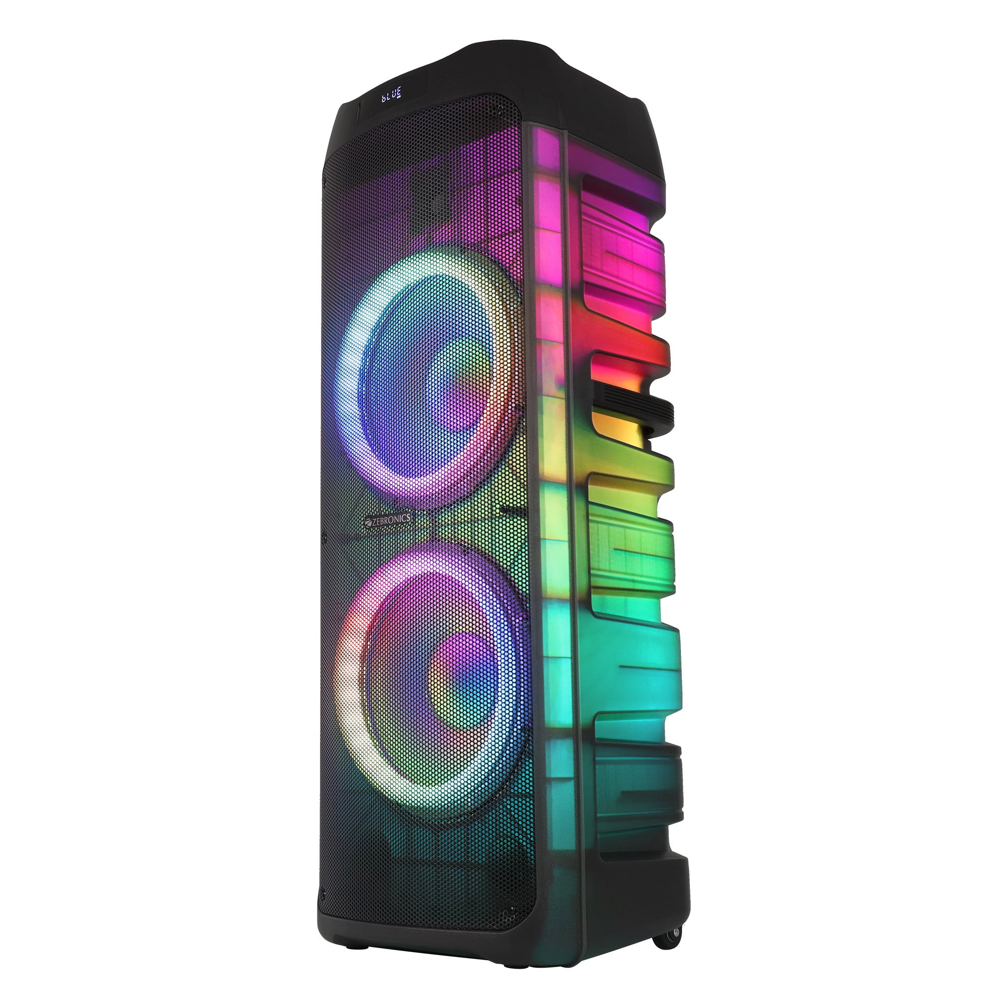 Zebronics Glow Box 12B DJ speaker | left view