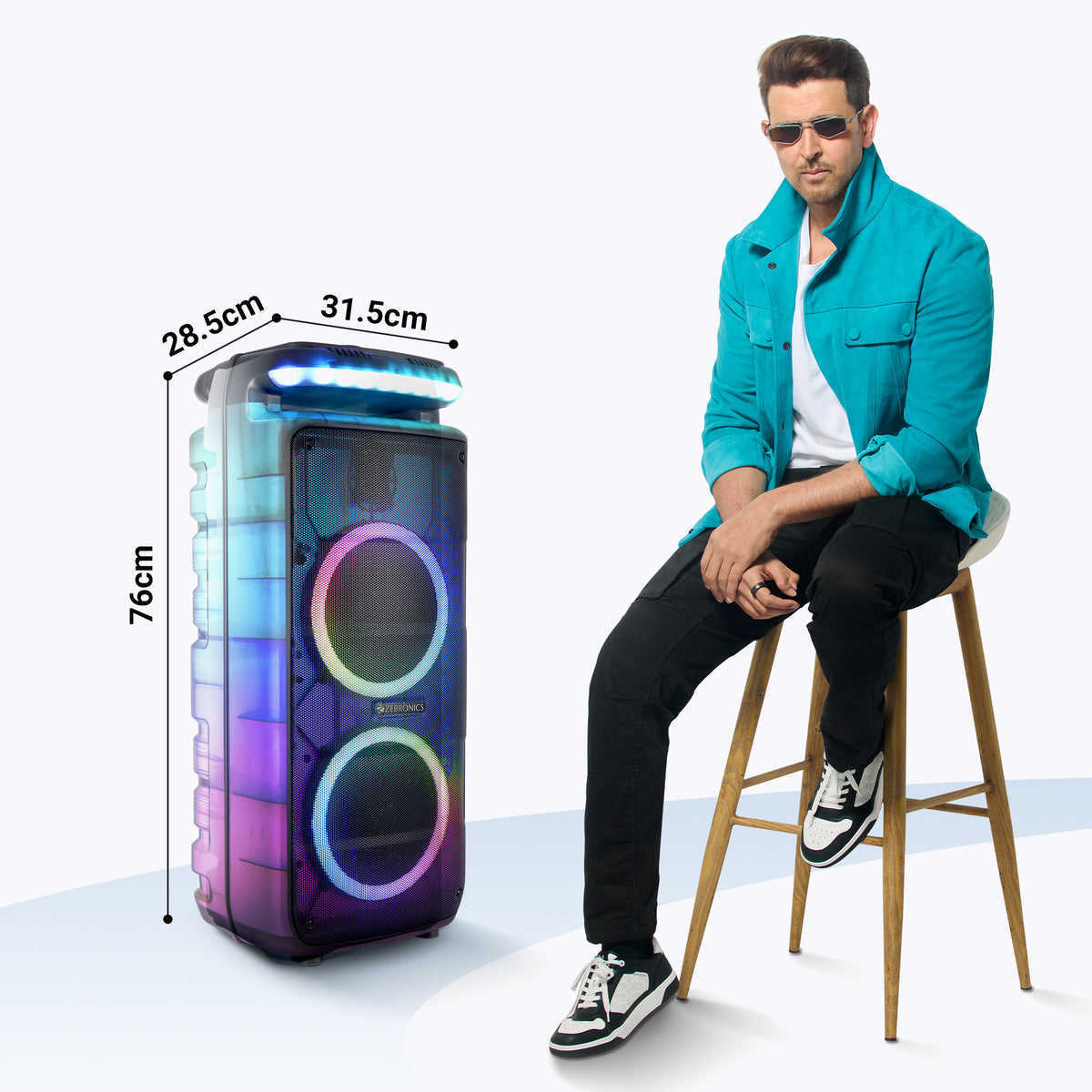 Zebronics Glow Box 8B DJ Speaker