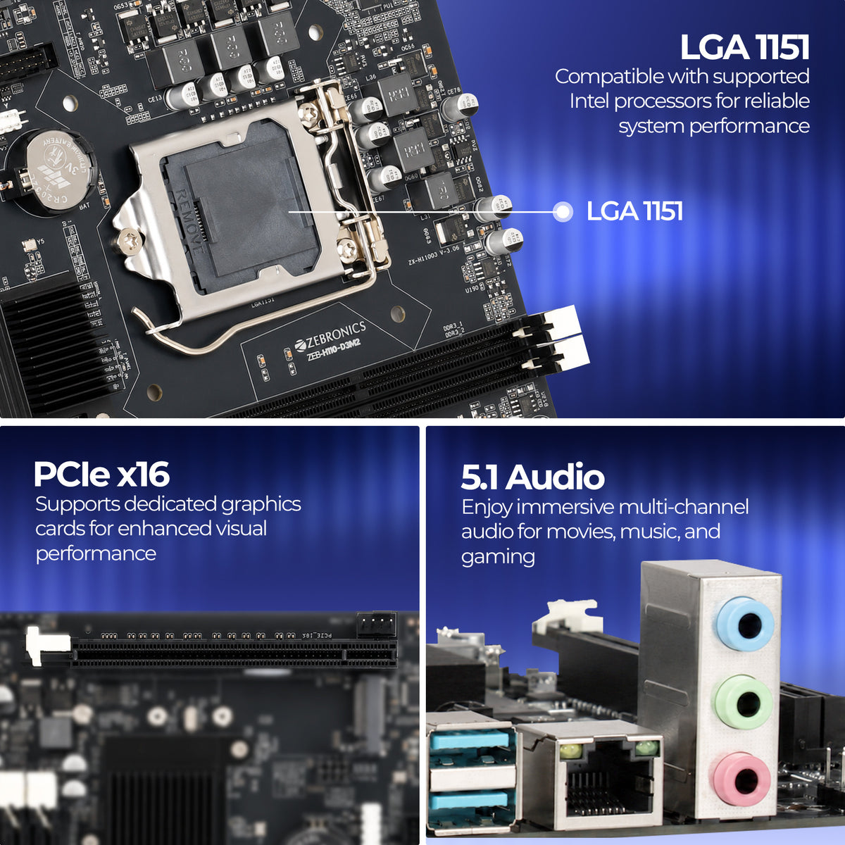 Zebronics H110-D3M2 - Motherboard