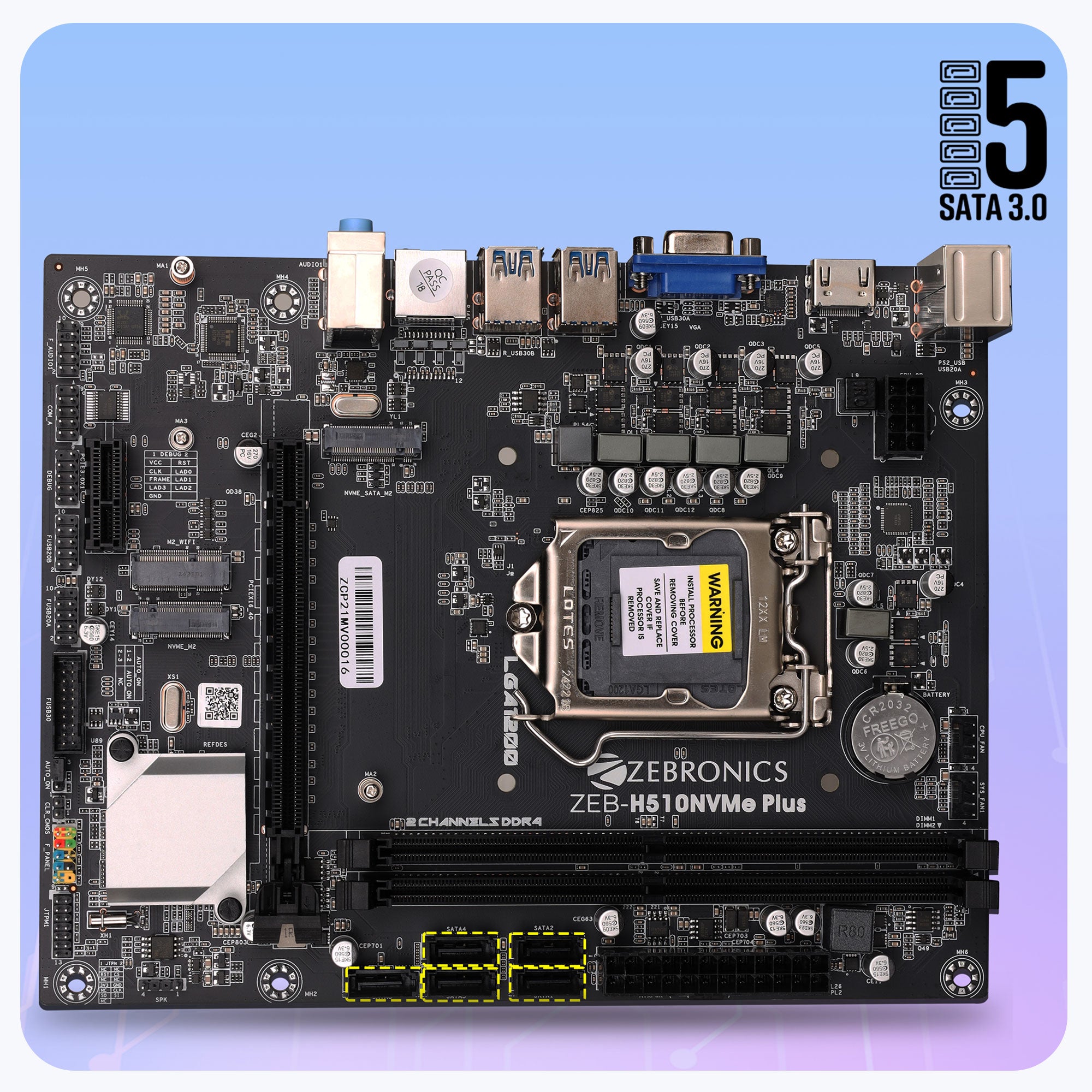 Zeb H510NVMe Plus  - LGA1200 Socket