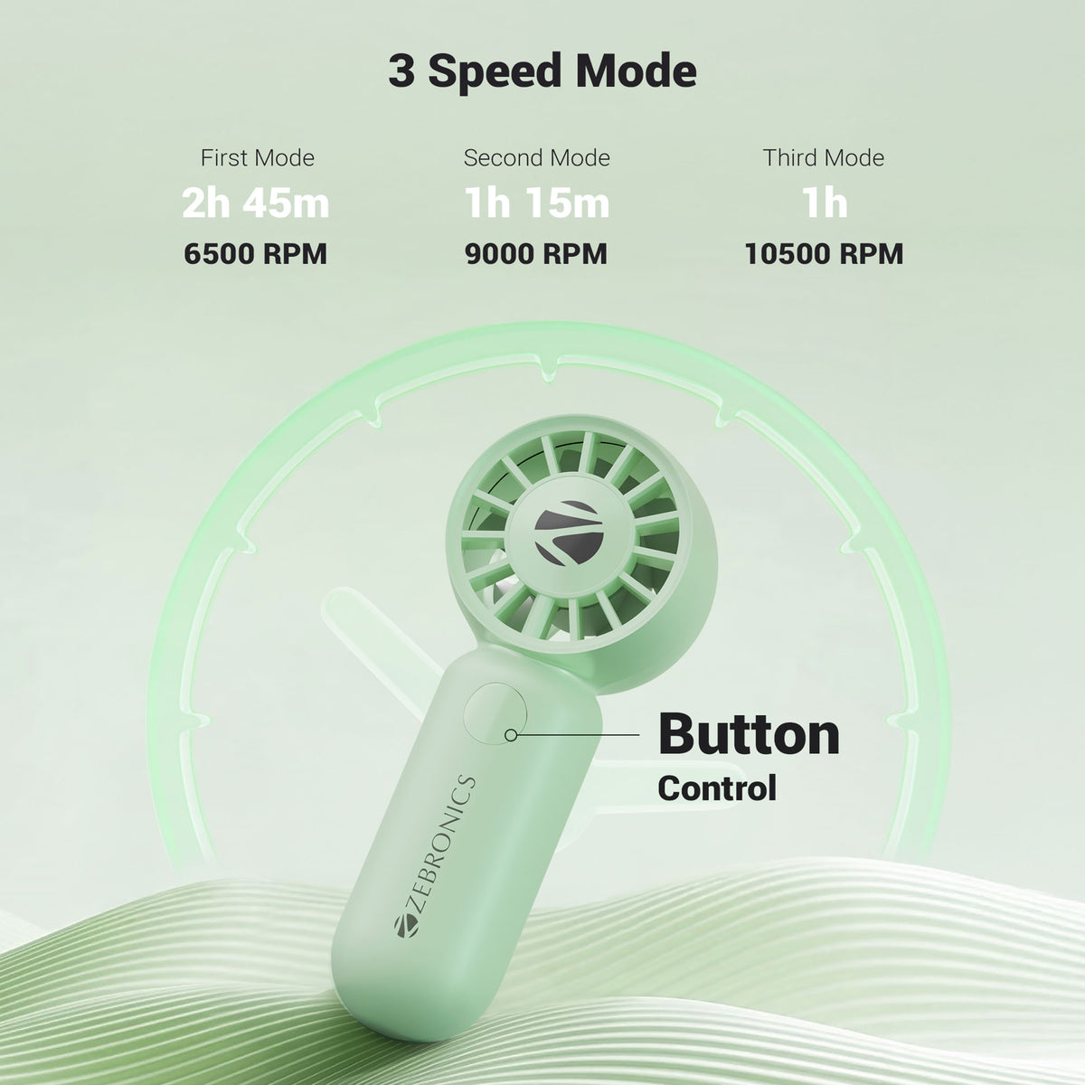 Zebronics Heat Buster 100 Portable Fan