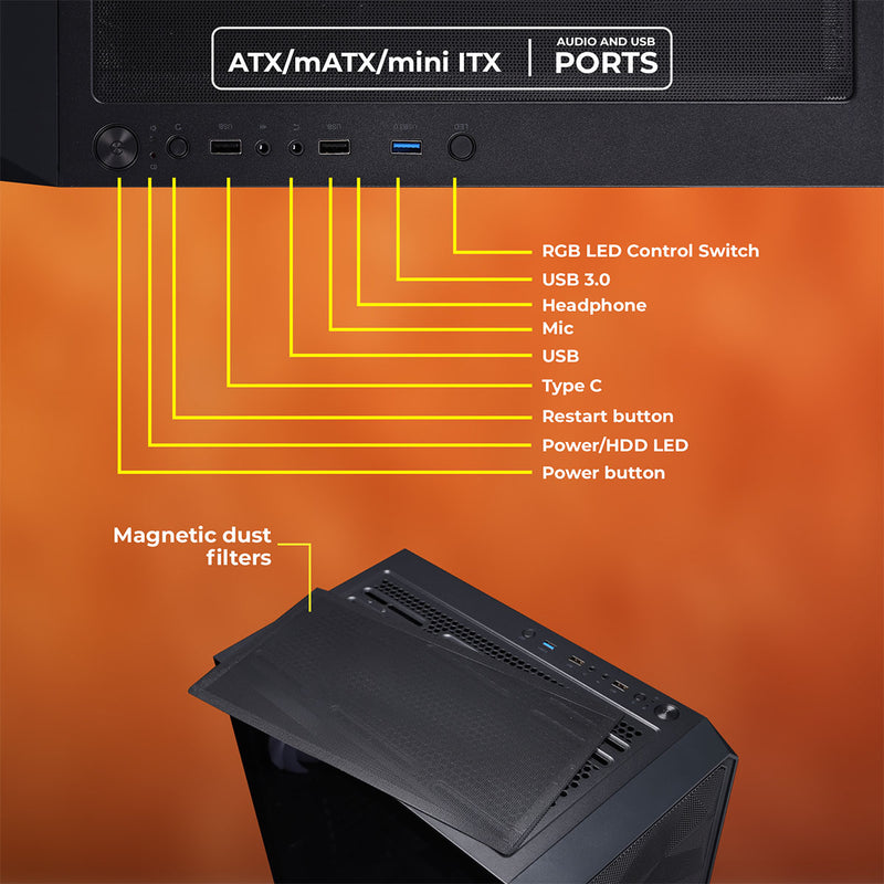 Zebronics Hornet Premium Gaming Chassis
