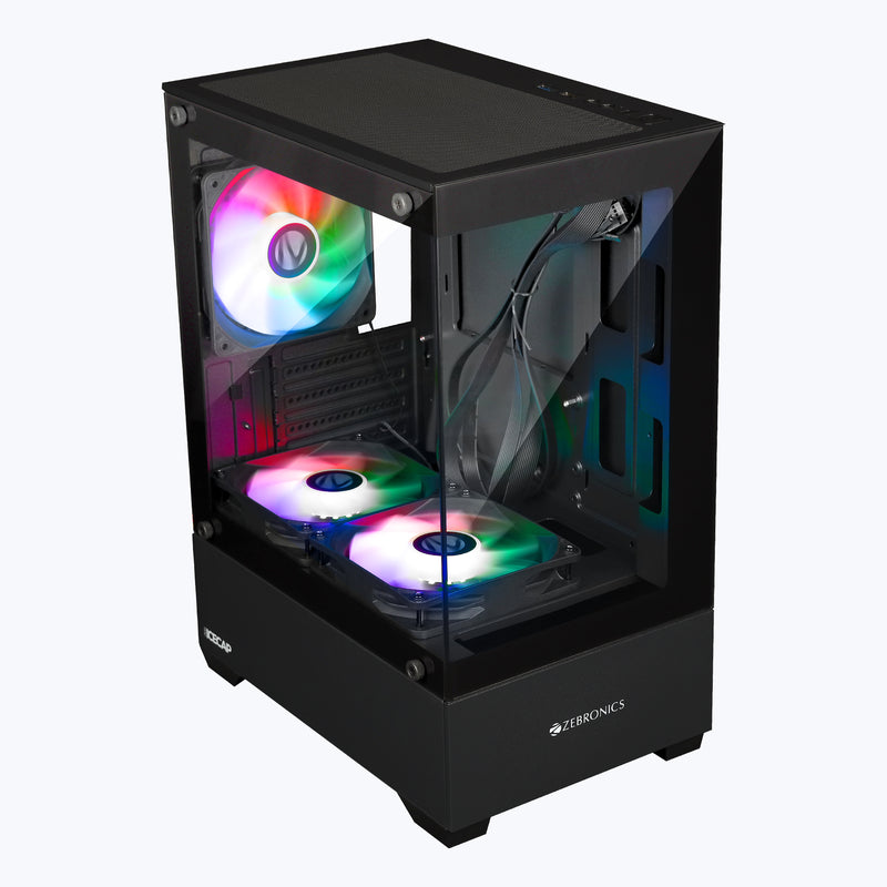 ZEBRONICS Icecap Black Cabinet - View 1
