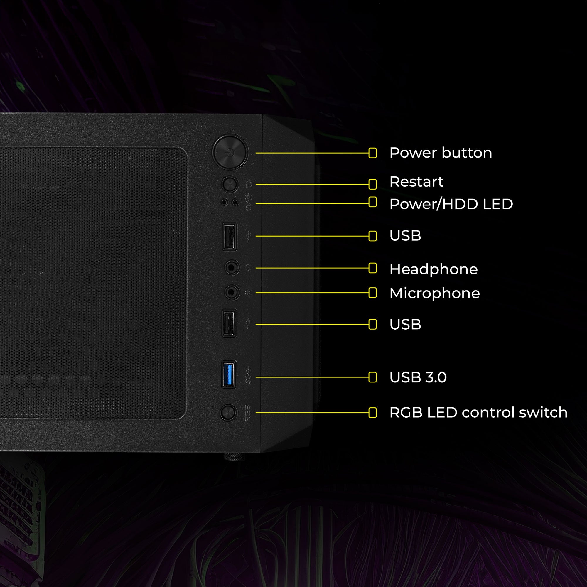 Zeb-Invicta Pro - Gaming Chassis - Zebronics