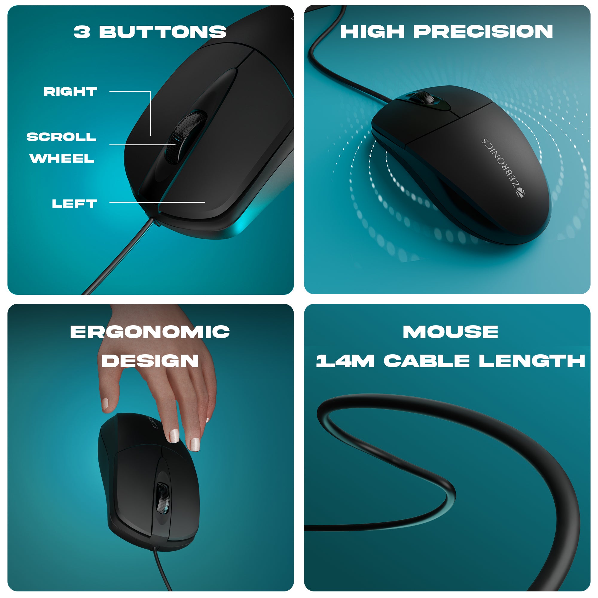 Zebronics Judwaa 950 Multimedia keyboard and mouse combo