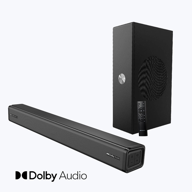 Zebronics Juke Bar 8700 Pro 200W 2.1 Channel Dolby Audio Soundbar with Wireless Subwoofer sound bar price comparison image