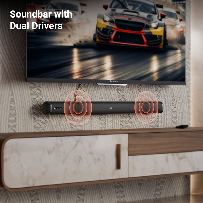Zebronics Juke Bar 4120 200W 2.1 Channel Soundbar with Wired Subwoofer, Bluetooth & Wireless Mic sound bar thumbnail 9