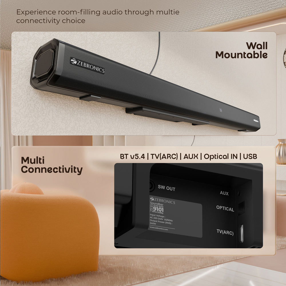 Zebronics Juke Bar 9101 Pro Dolby Soundbar