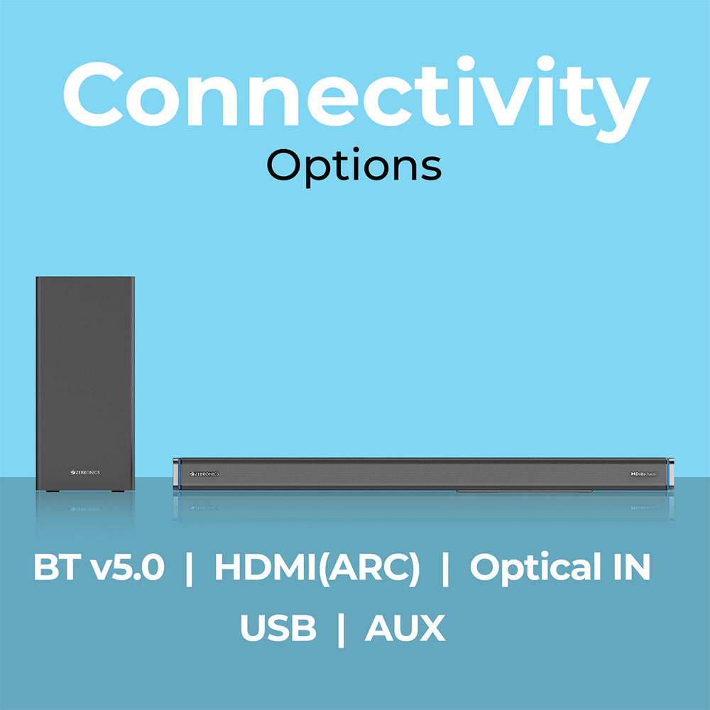 Zebronics Juke Bar 9102 Pro Dolby Soundbar with subwoofer
