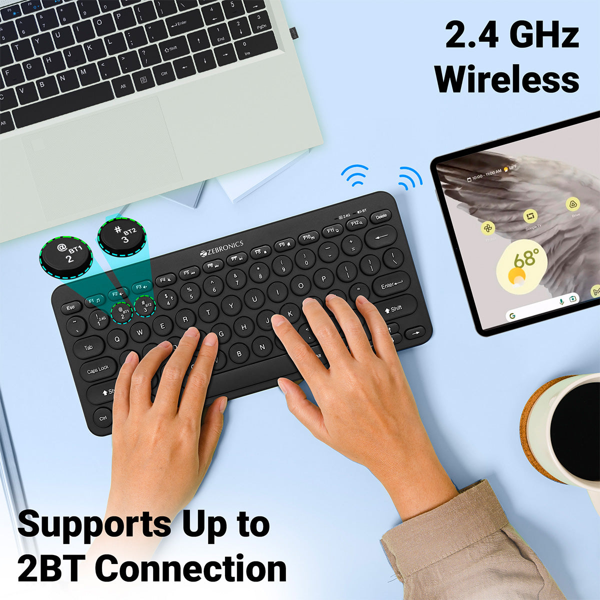 ZEB-K4000MW - Wireless Keyboard - Zebronics