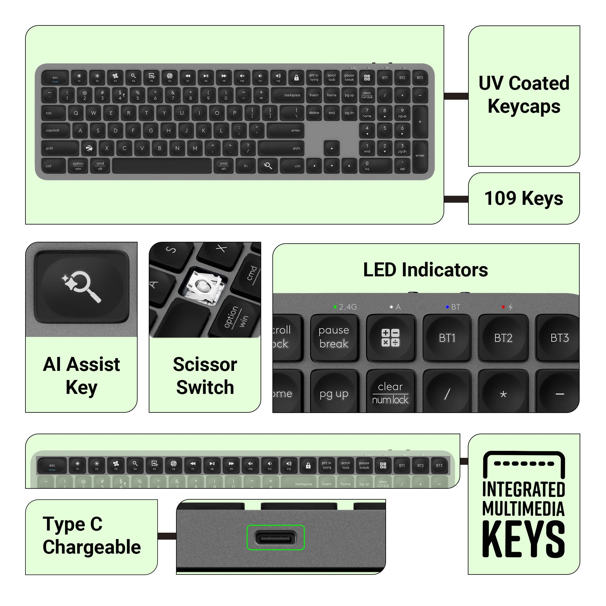 Zeb-K5002MW - Wireless Mouse - Zebronics