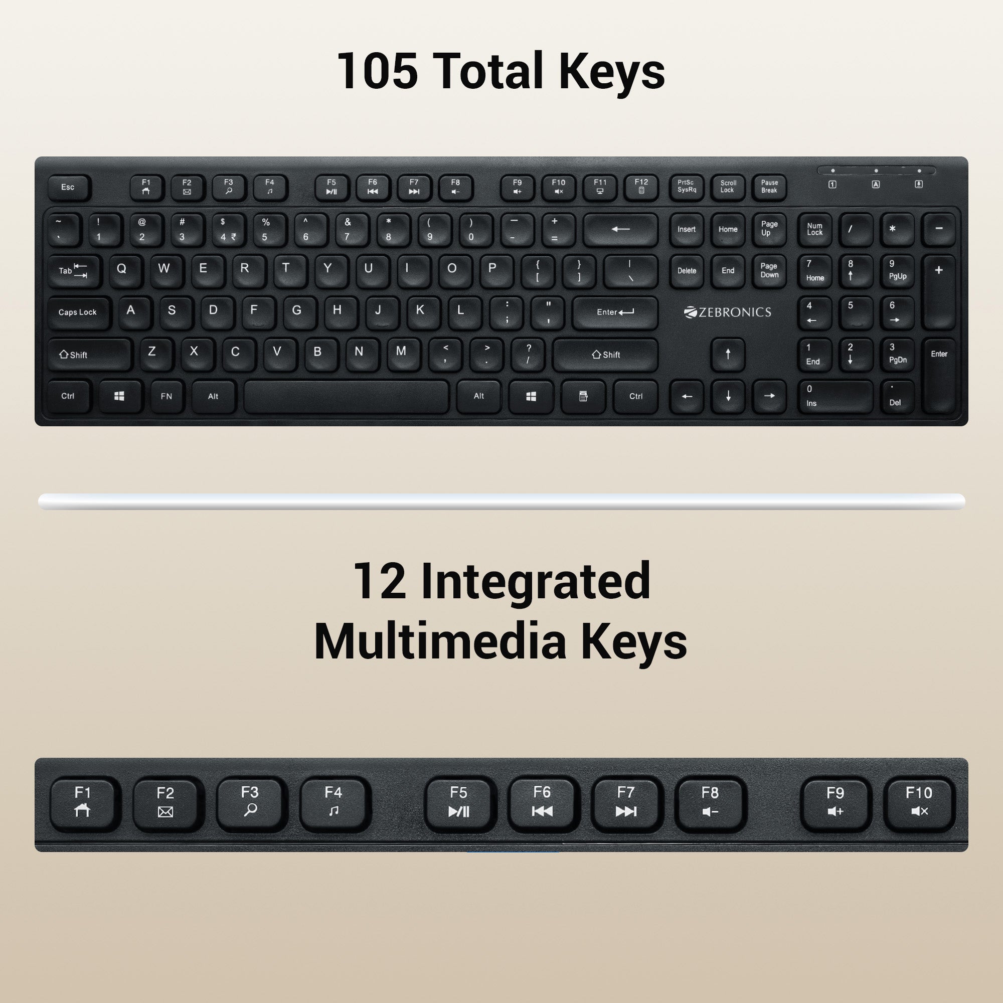 ZEB-K51 - Standard Keyboard - Zebronics