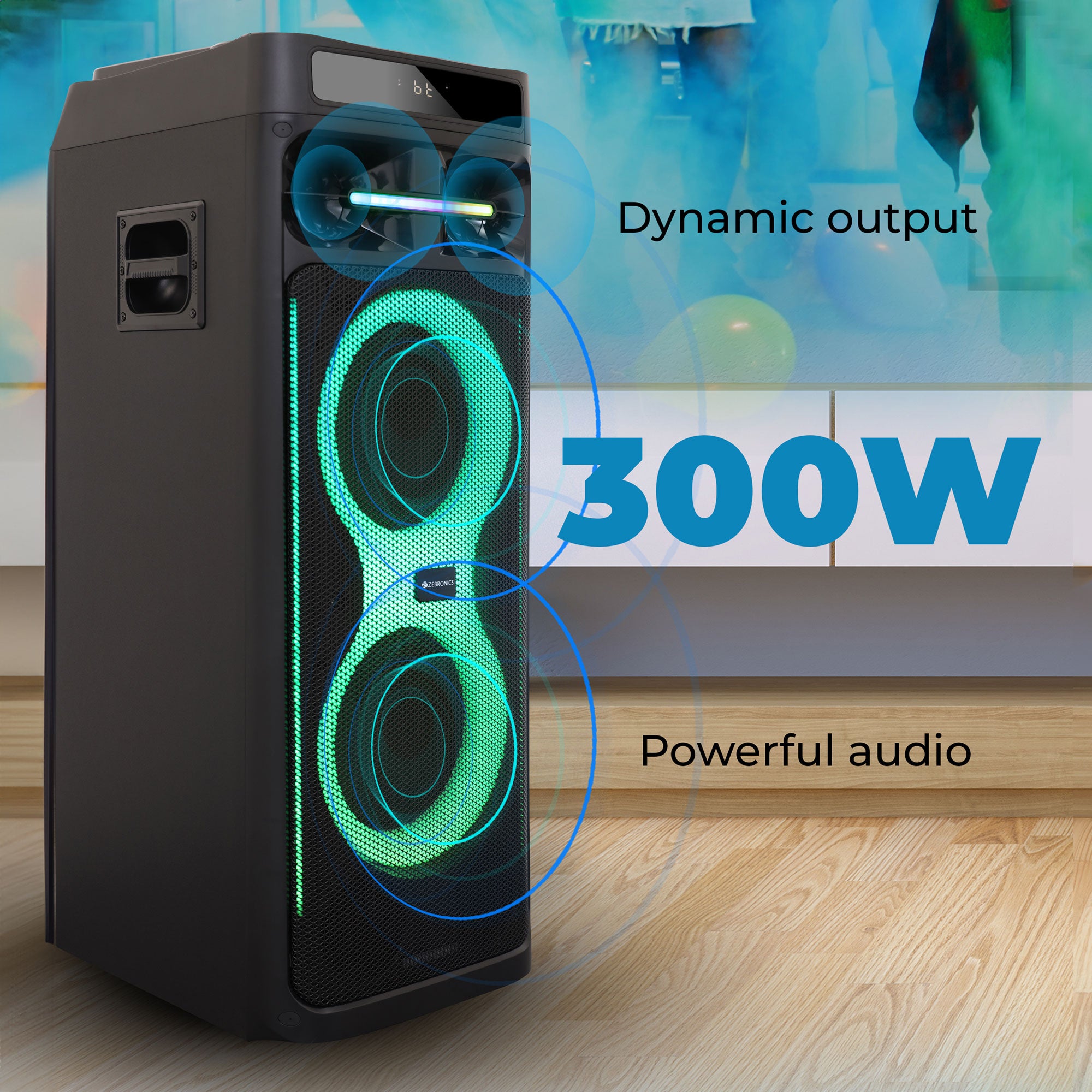 Zeb-Knock Pro - DJ Speaker - Zebronics -300W output