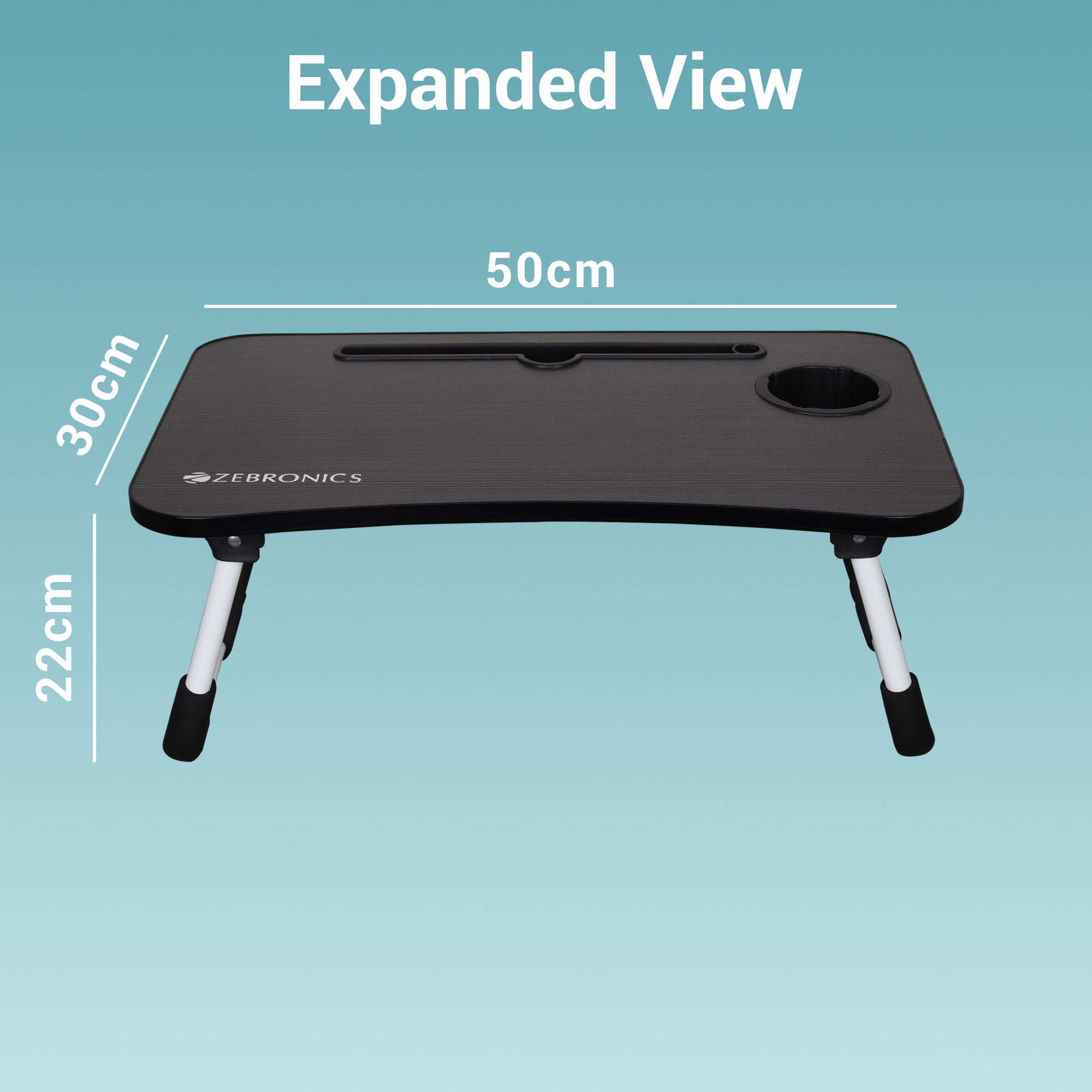 Zeb-Lapdesk X1  - Foldable Laptop Table - Zebronics