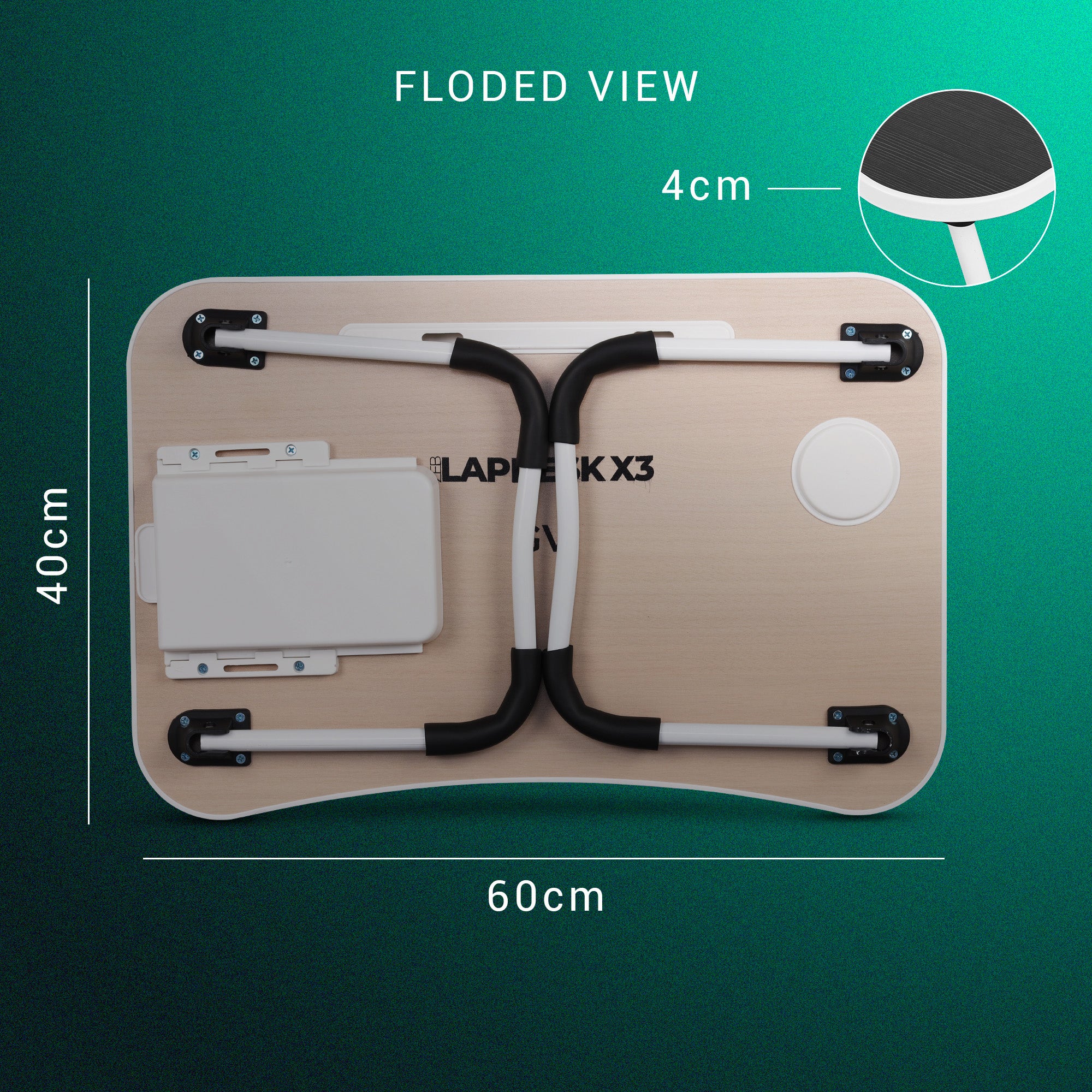 Zeb-Lapdesk X3 - Laptop Foldable Stand - Zebronics