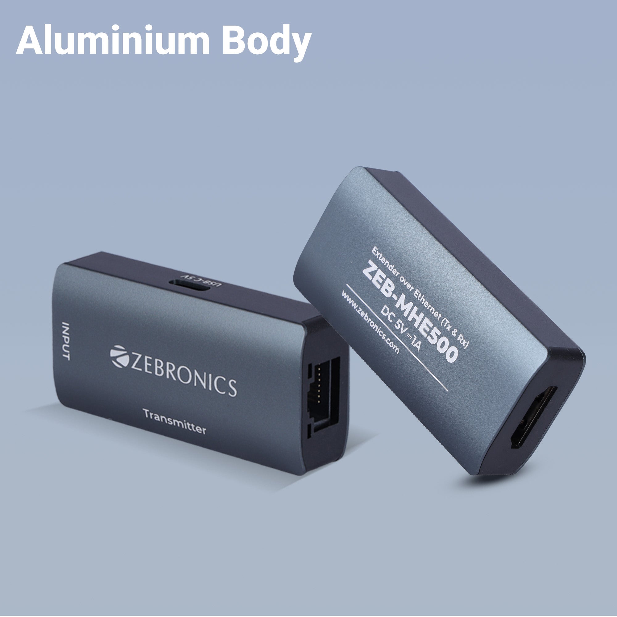 Zebronics MHE500 Extender over Ethernet (Tx & Rx)