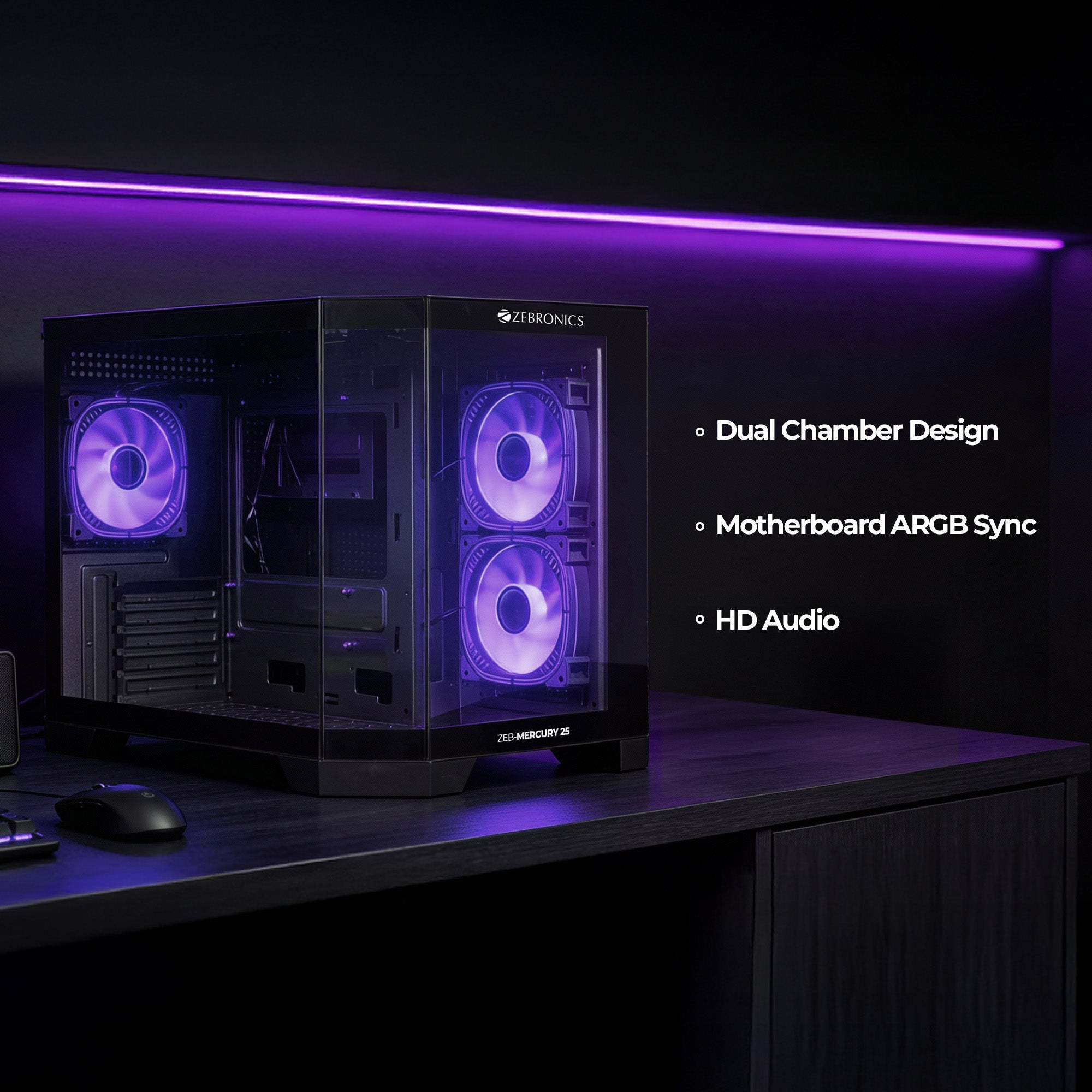 Zebronics Mercury 25 Premium Gaming Chassis