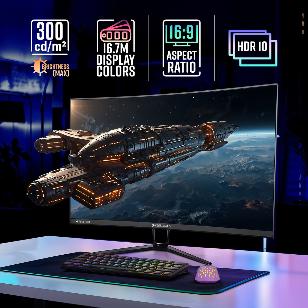Zebronics Portable Monitor Zebronics N27B Gaming Monitor
