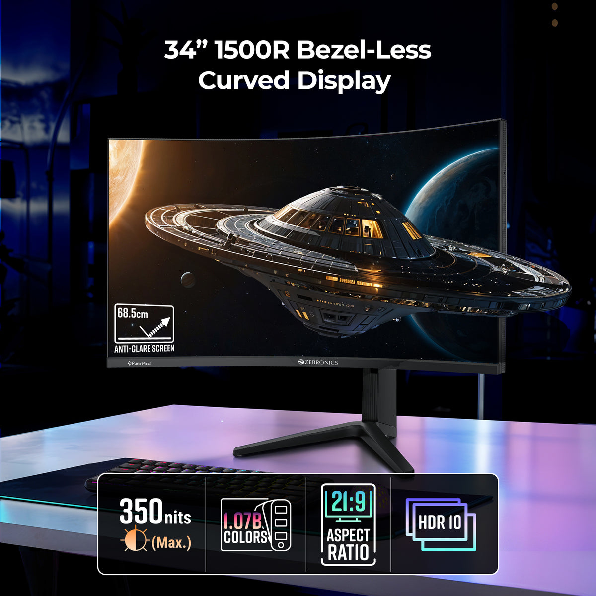 Zebronics N34A Gaming Monitor