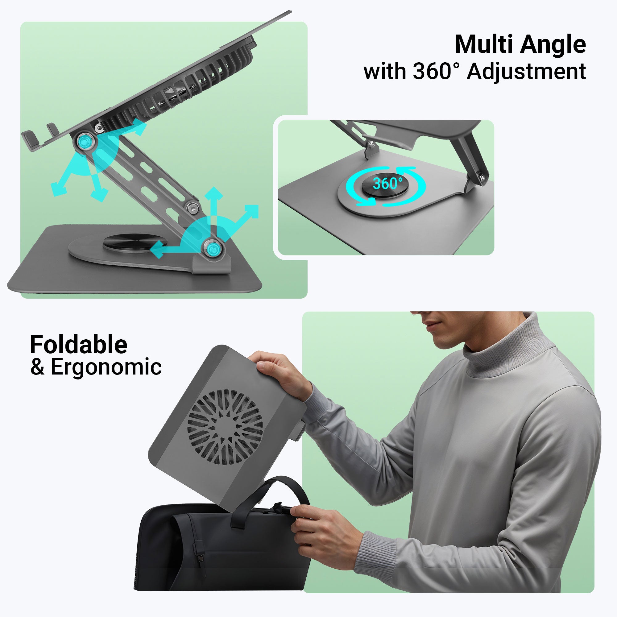 Zeb-NS4000 - Rotatable Laptop Stand - Zebronics