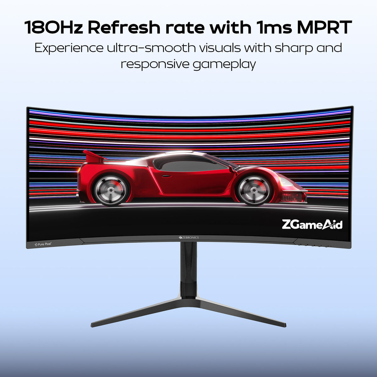 Zebronics PA234 Curved Ultrawide Gaming Monitor 86.4 cm