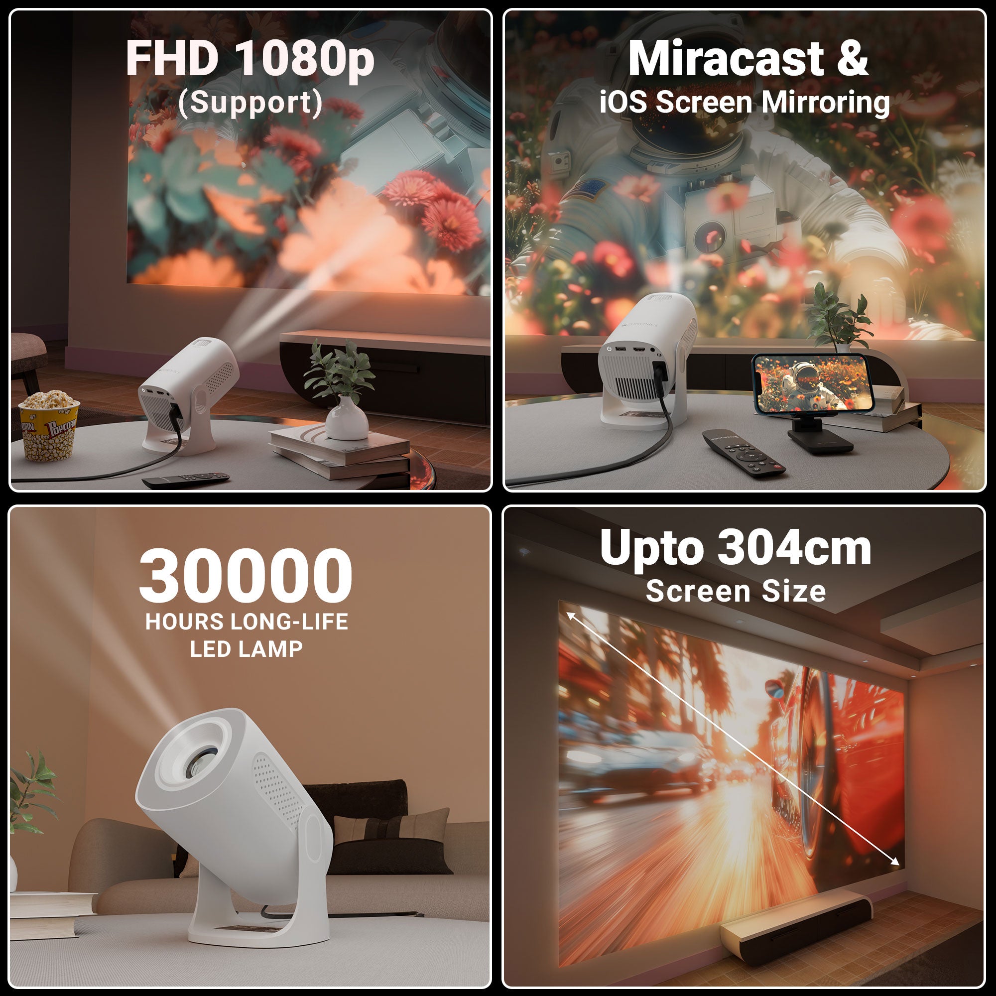 Zebronics PixaPlay 72 LED Projector