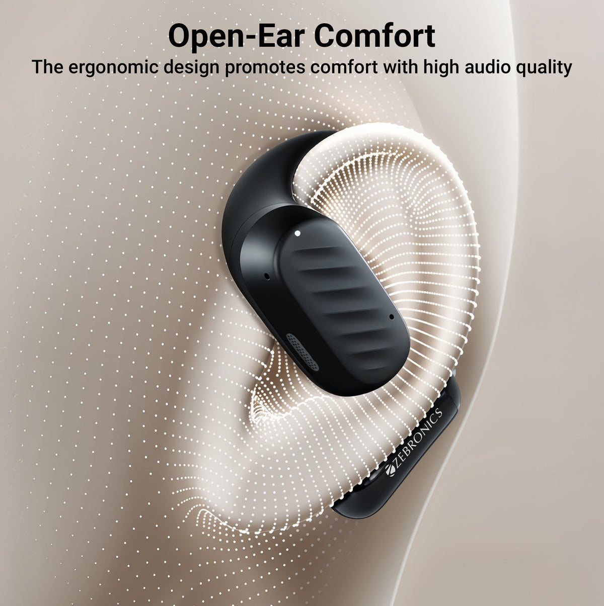 Zebronics Pods O2 - Open-ear Wearable Stereo Earbuds
