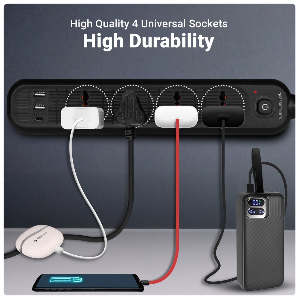 Zebronics Power Bar 145 Power Extension Strip