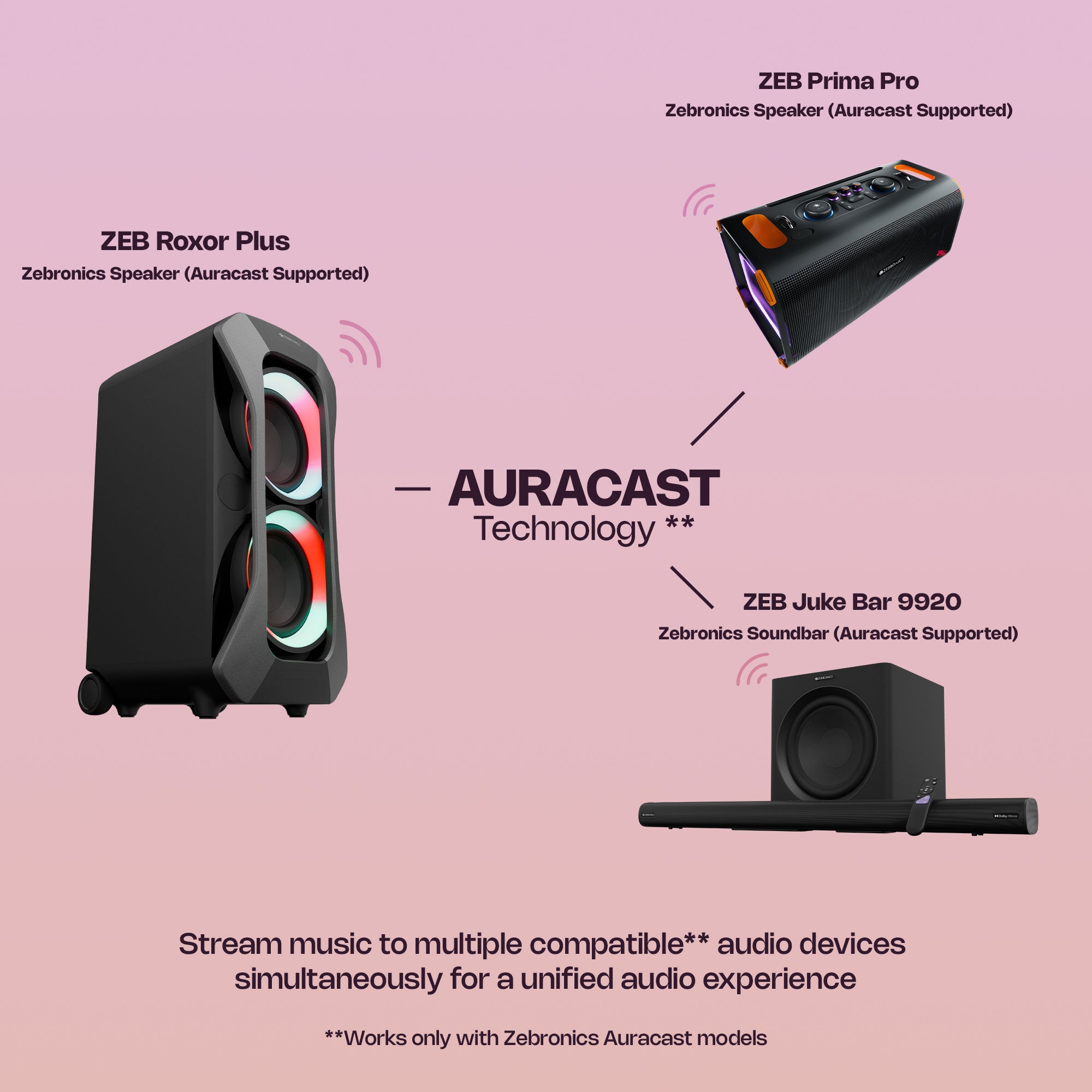 Zeb Roxor Plus DJ Speaker 180W Dolby | Zebronics India