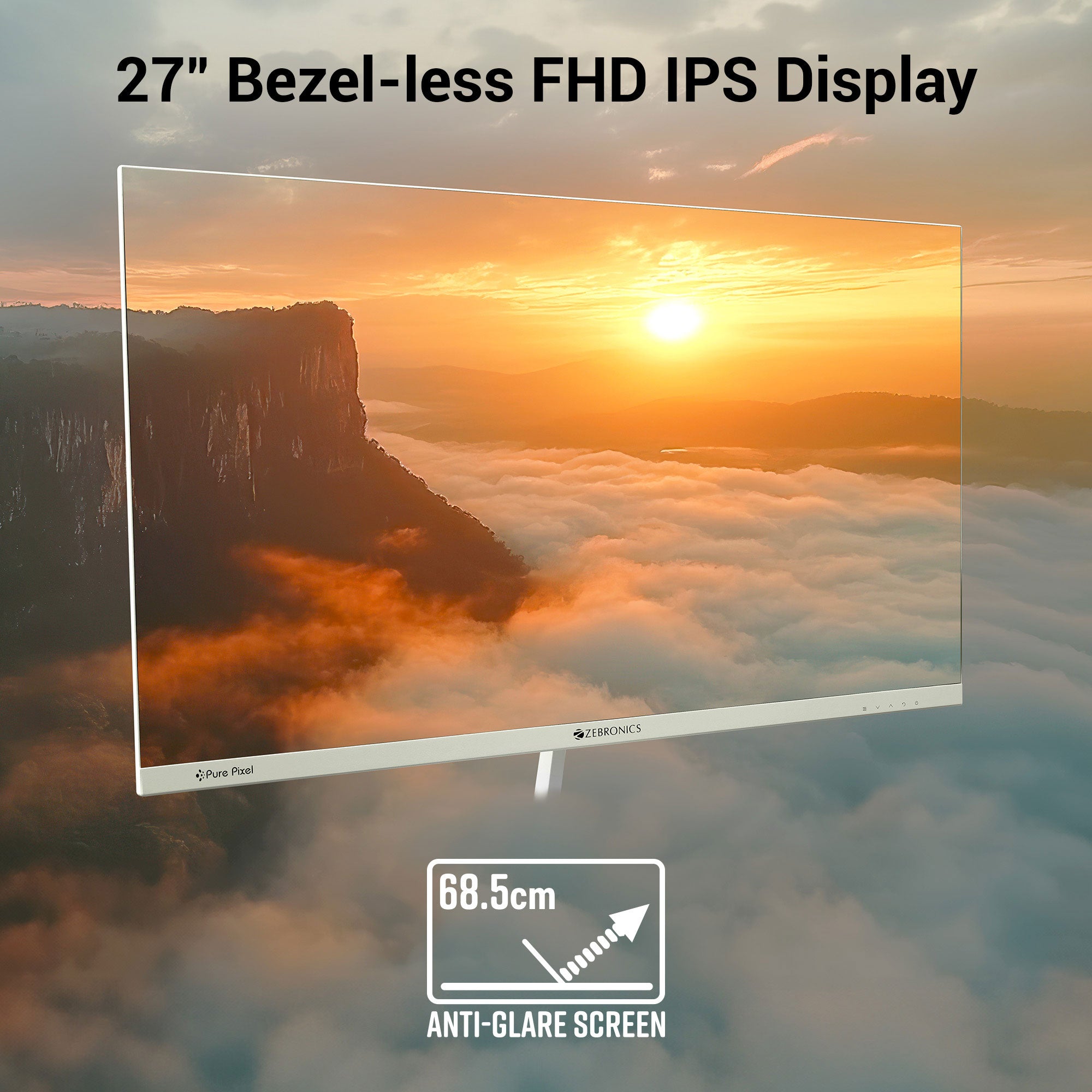 Zeb-S27A (75Hz)- LED Monitor - Zebronics