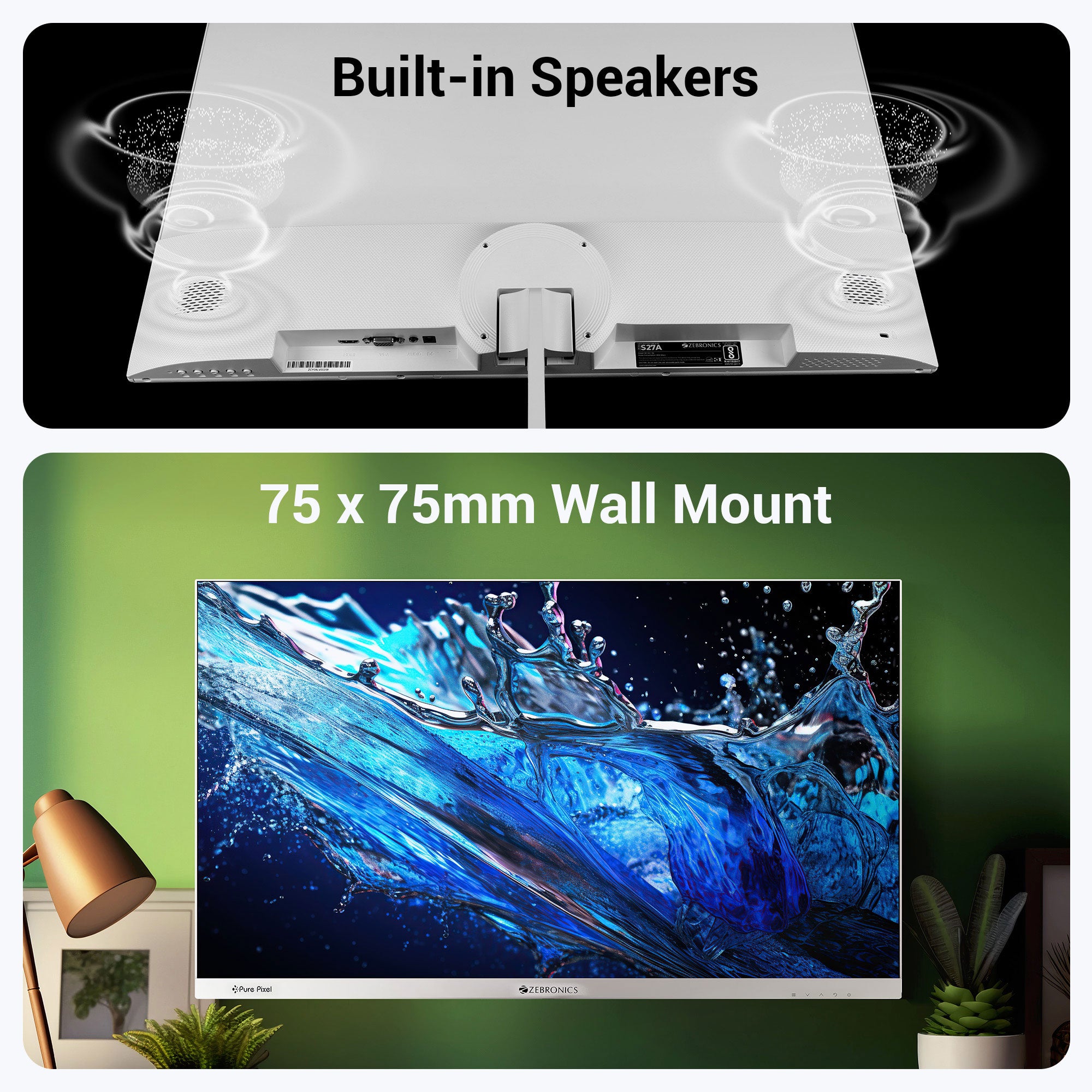 Zeb-S27A (75Hz)- LED Monitor - Zebronics