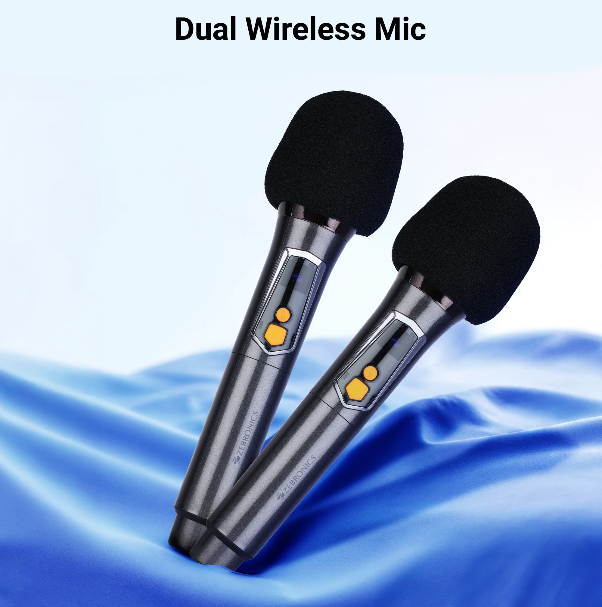 Zebronics Slam DJ speaker dual wireless mic