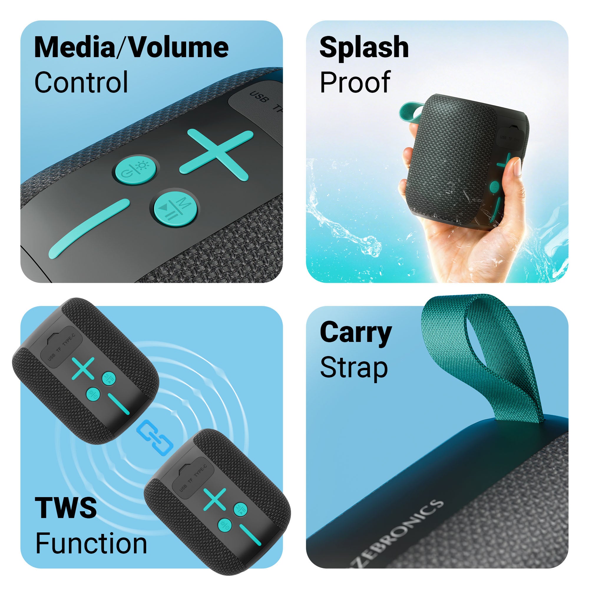 Zebronics Sonic Pod 15 Wireless Portable Speaker