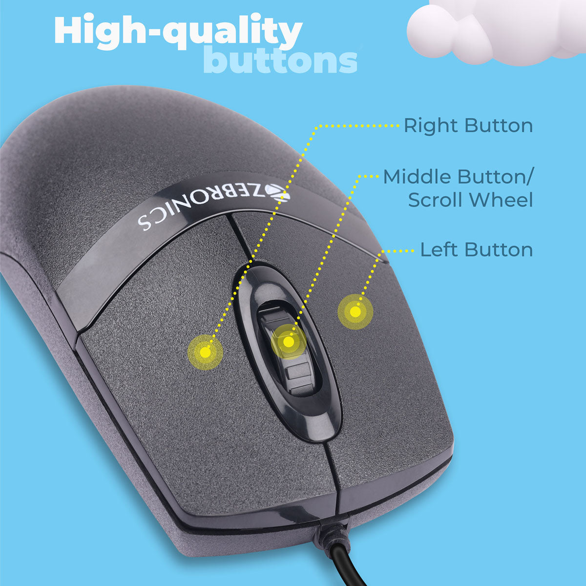 Zeb-Spin - Wireless Mouse - Zebronics