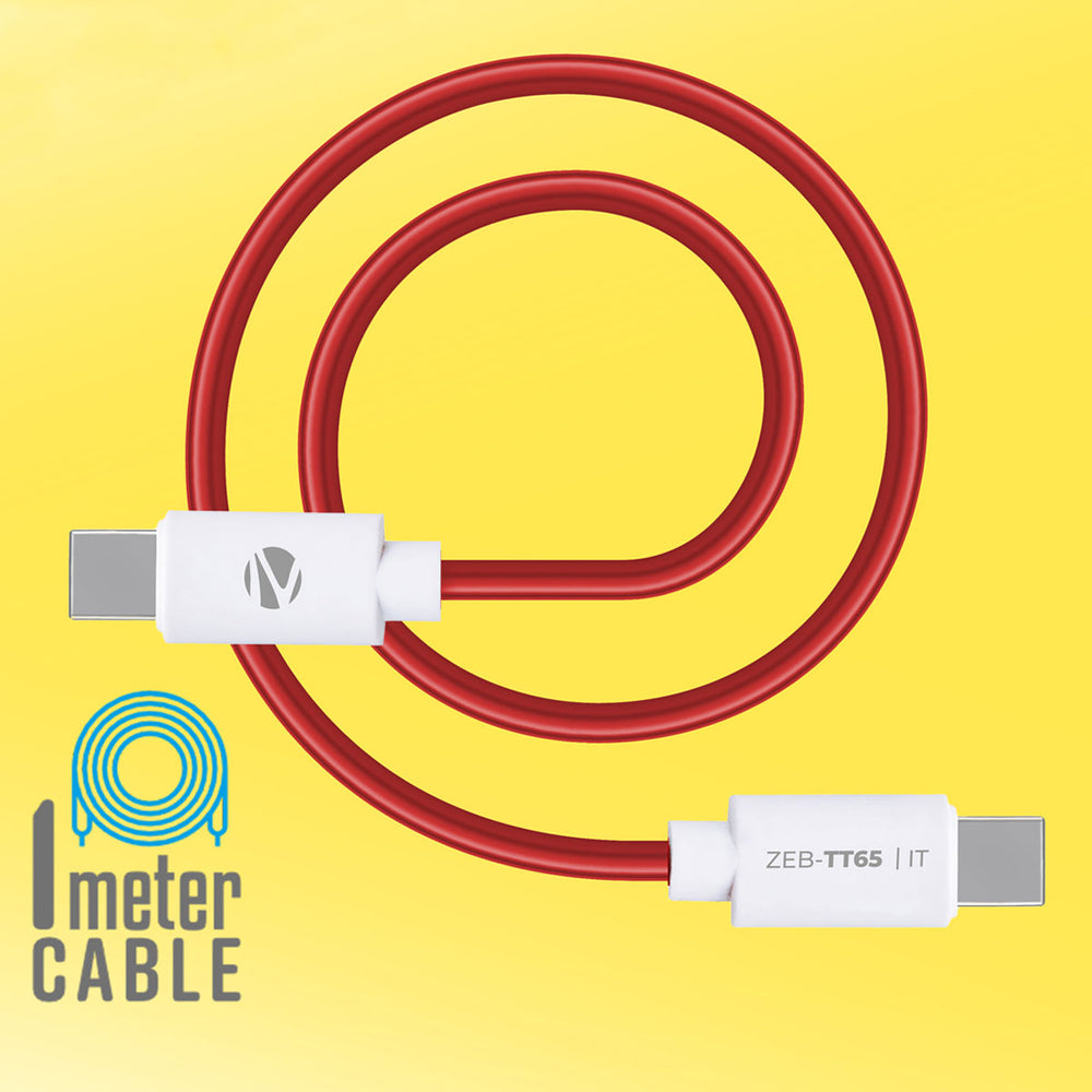 Zebronics TT65 - Type C to type C cable