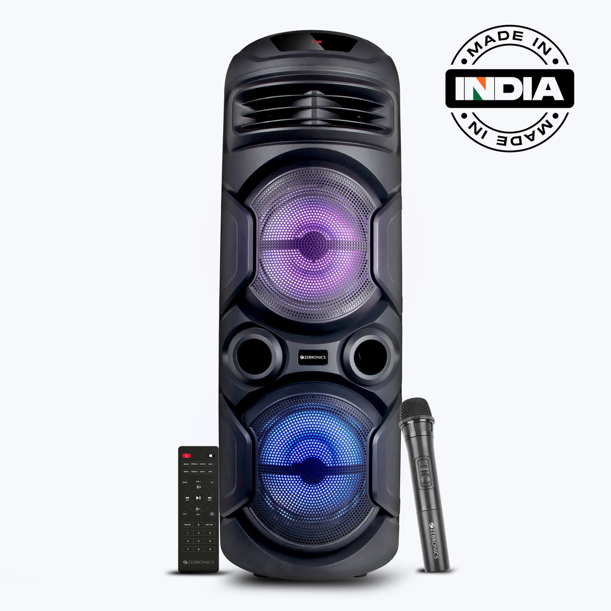 Zebronics Thump 222 Trolley Speaker 40W, LED, Mic
