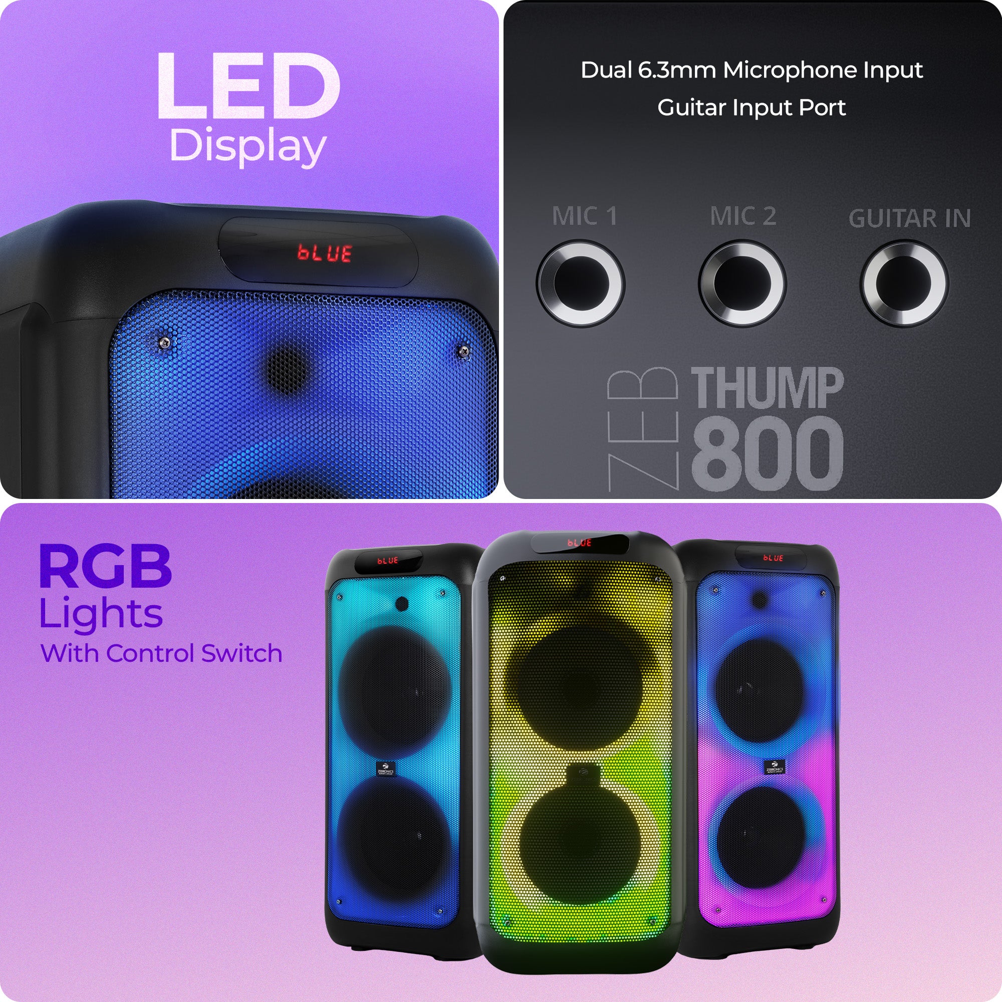 オンピング　ON PNG Zebronics Thump 800 Trolley Speaker