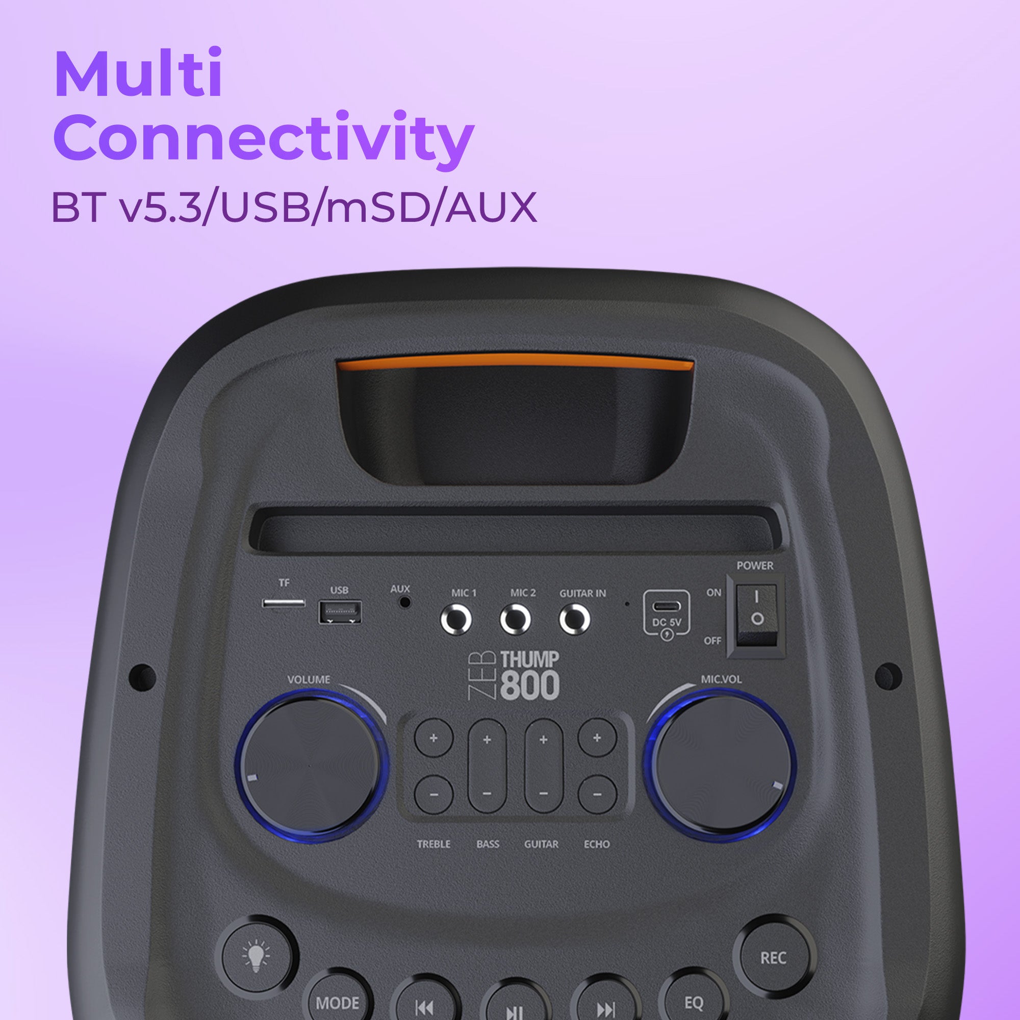 Zebronics Thump 800 Trolley Speaker
