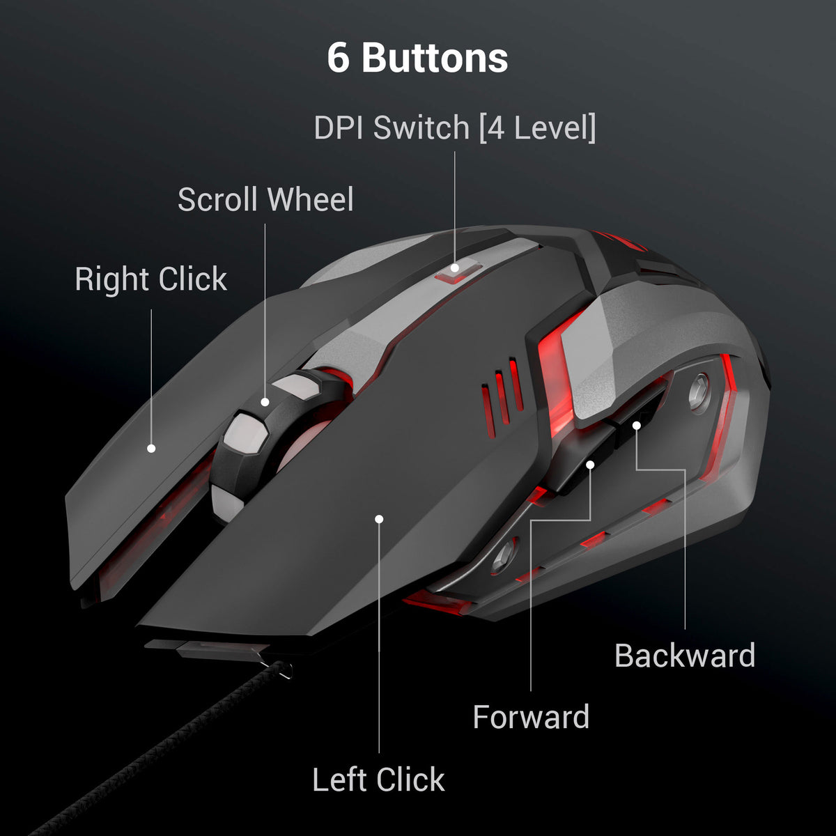Transformer Computer Mouse Zebronics Transformer M Premium Gaming Mouse