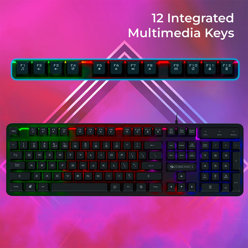 Transformer Key Zebronics Transformer K1 Premium Gaming Keyboard